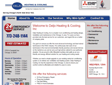 Tablet Screenshot of deljocooling.com